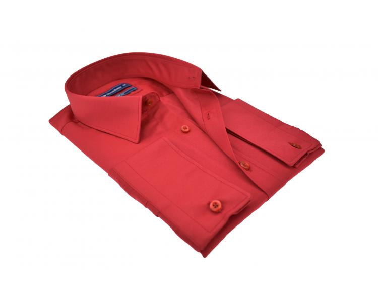 SL 5941 Punane ühevärviline triiksärk Meeste triiksärgid