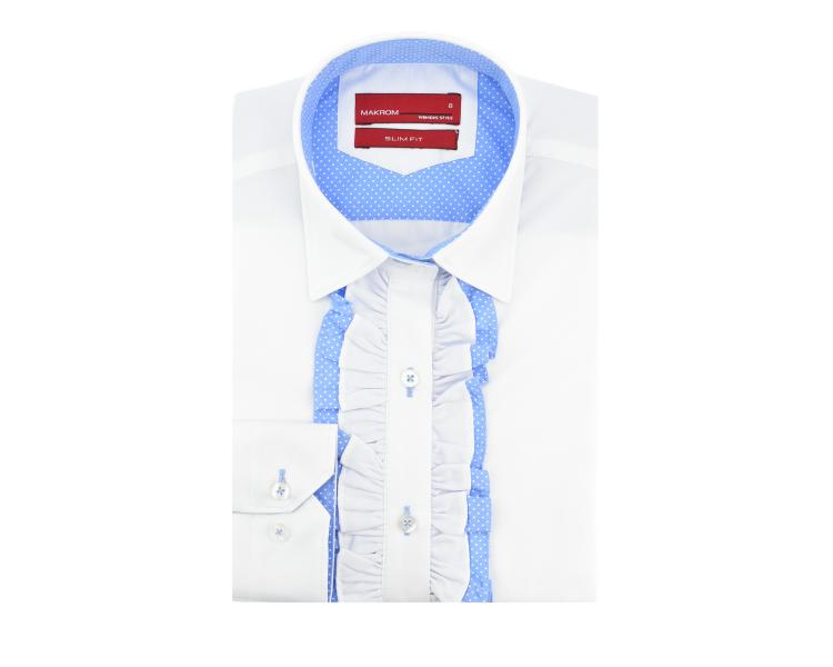 LL 3251 Белая рубашка с рюшами Женские рубашки