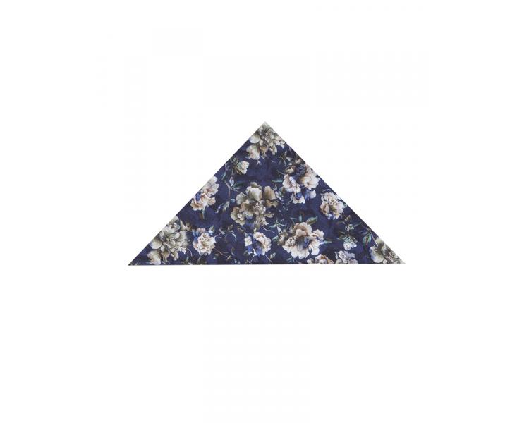 SL 7703 Sinine lillemustriga triiksärk valgete detailidega Meeste triiksärgid