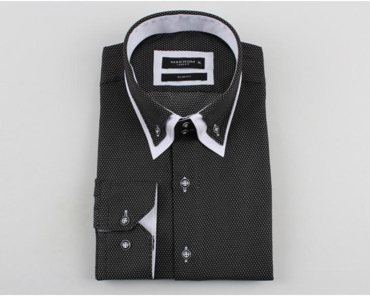 SL 5303-A Makrom Мужская рубашка с двойным воротником Мужские рубашки