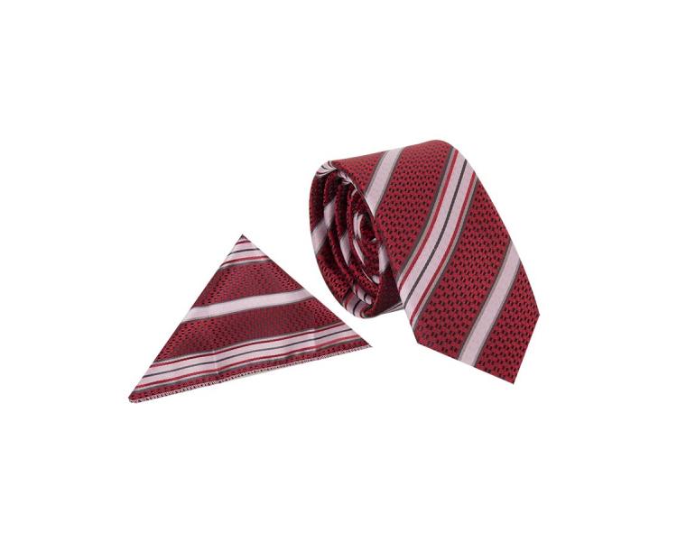 Diamond and Striped Design Business Necktie KR 08