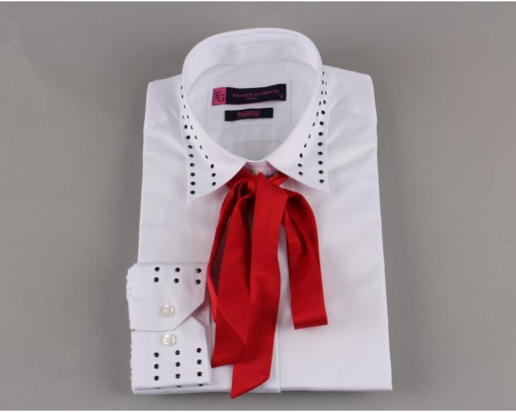 LL 3231 Женская белая рубашка с бантом Женские рубашки