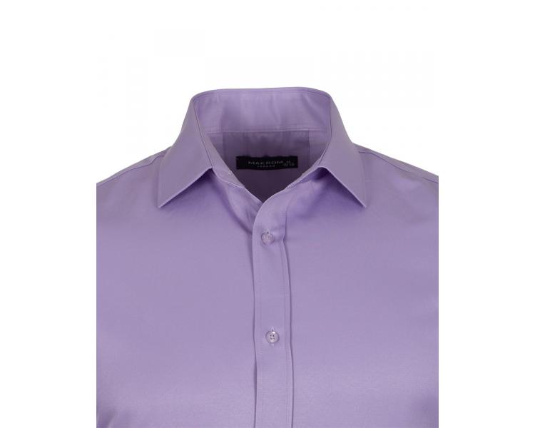 Лиловая однотонная классическая рубашка SL 1050-A Мужские рубашки