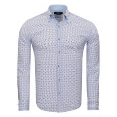 SL 6815 Рубашка с двойным воротником с узором Мужские рубашки