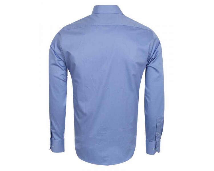 SL 5026 Голубая классическая однотонная рубашка  Мужские рубашки