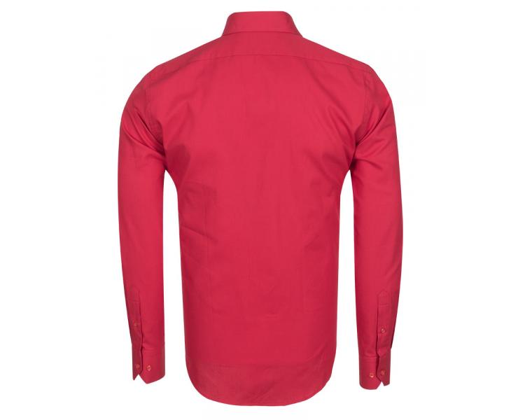 SL 5041 Красная однотонная рубашка Мужские рубашки