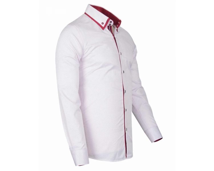 SL 6627 Рубашка с двойным воротником и красными вставками Мужские рубашки